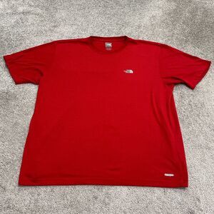 The North Face Vapor Wick Crew Neck T-Shirt Mens XL Red Short Sleeve Crew Tee